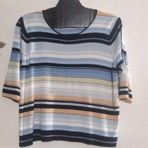 Retro stretch knit sweater top 2
